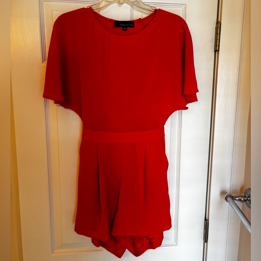 Adelyn Rae Red Romper